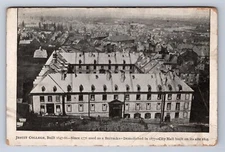 VINTAGE RPPC C1910S PRIVATE POSTCARD, JESUIT COLLEGE ARIEAL VIEW POSTCARD EX