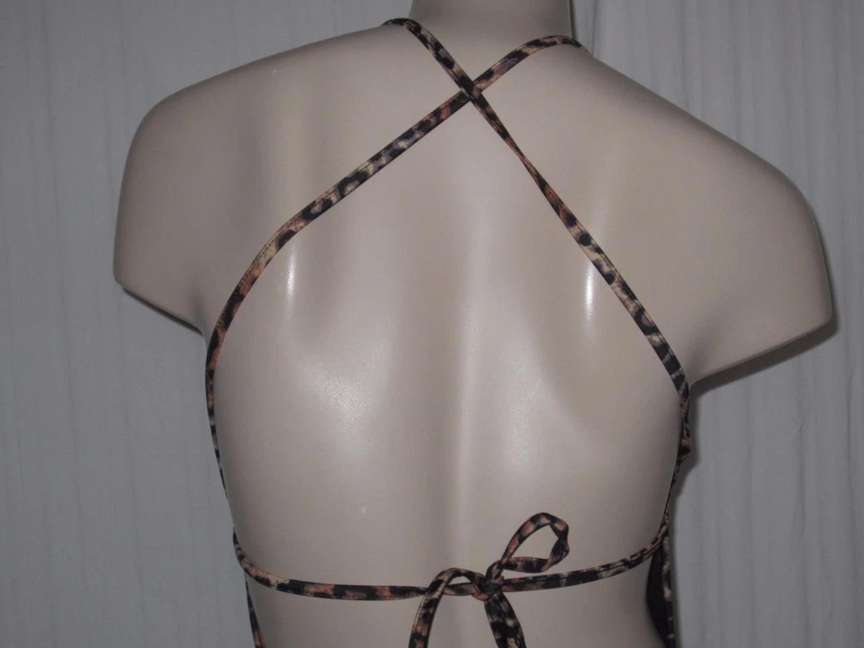 Billabong Sammy Cheetah S 1 pieza traje de baño con cordones monokini bikini leopardo nuevo con etiquetas Foto 4 de 4