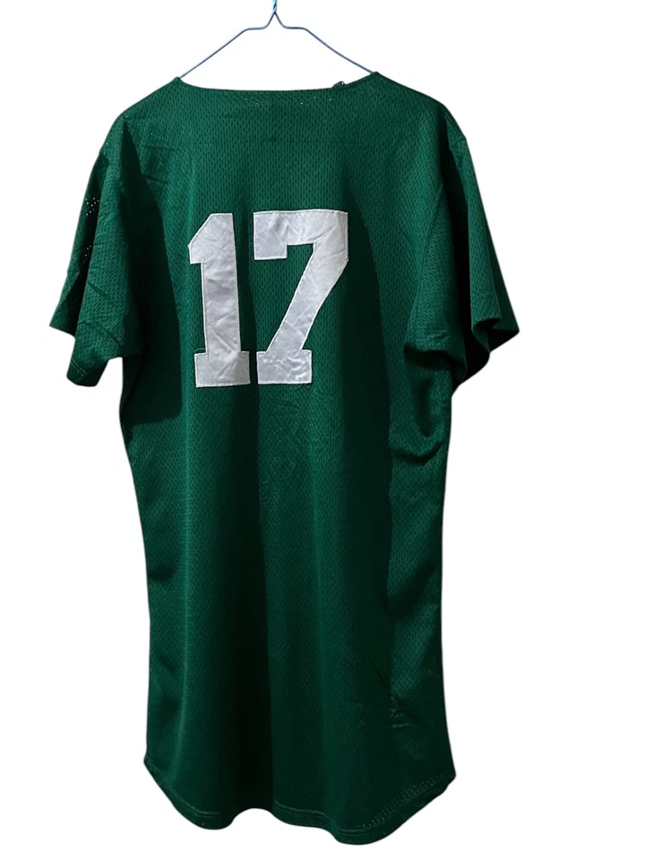 Camiseta de béisbol vintage Keswick verde abotonada talla juvenil Reebok Foto 3 de 4