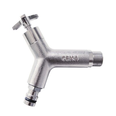GEKA plus-Design-Wasserhahn AG G 3/4'' MS Cr mit Stecker