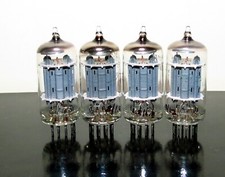 Matched Quad Sylvania 5814/12au7/ECC82 Long plates tubes - Test NOS