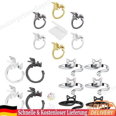 Animal Shape Yarn Guide Finger Holder Adjustable Crochet Ring for Knitting Lover