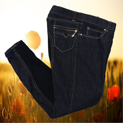 Lauria Garrelli Kids Breeches Jeans, Kids Boot Breeches Full Seat, Navy