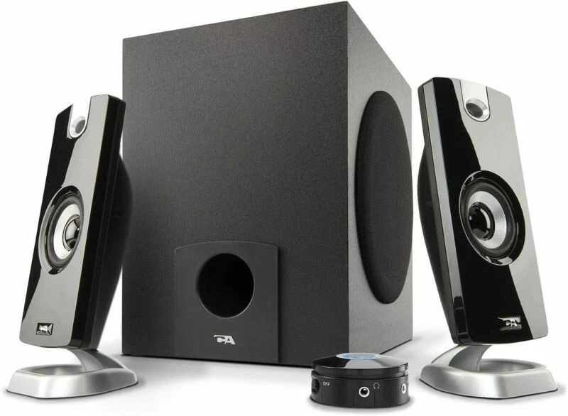 Cyber Acoustics 2.1 Subwoofer Speaker System with 18W of Power – Great Black - Image 2 of 4