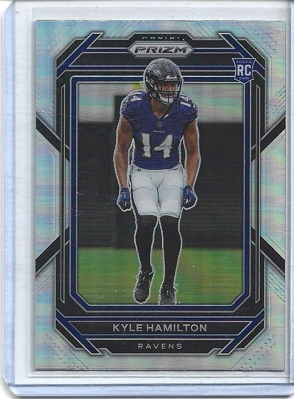 2022 PANINI PRIZM SILVER KYLE HAMILTON #342 RC