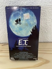E.T. ET The Extra Terrestrial VHS 1982 Rare Green and Black Tape Spielberg