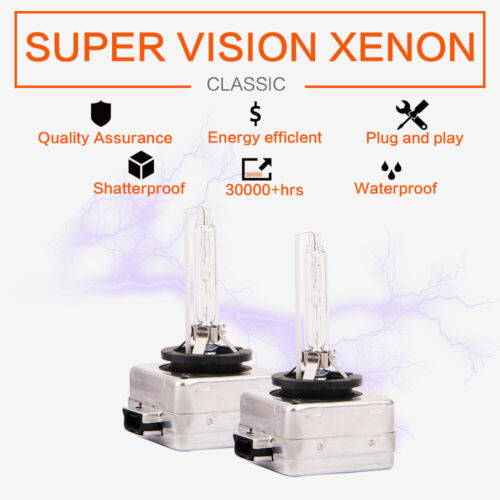 2* Genuine D1S 35W 6000K HID Xenon Headlight Globes Bulbs For 66140 66144 85410 - Picture 2 of 24