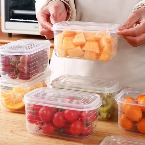 Refrigerator Storage Boxes Food Crisper Box Fresh Vegetable Fruit Storage Contai - Picture 2 of 11
