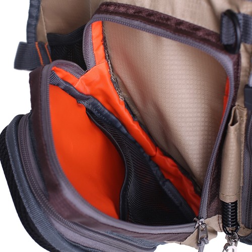 Fly Fishing Backpack Multi-pocket Vest Pack Chest Mesh Bag Adjustable Size - Picture 25 of 30