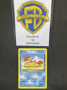 POKÉMON FOSSIL UNLIMITED KRABBY COMUNE 51/62 NM