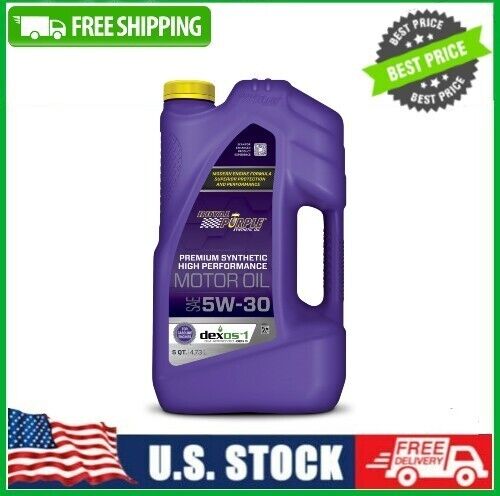 Royal Purple 51530 High Performance 5W-30 (5QT) Synthetic Motor Oil
