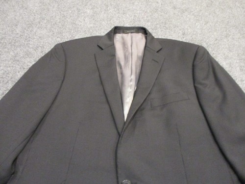 Calvin Klein Blazer Jacket Men's 40L Black Regular Wool Blend Striped - 第 2/15 張圖片