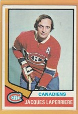 1974-75 TOPPS HOCKEY JACQUES LAPERRIERE #202 CANADIENS VGEX/EX *82338