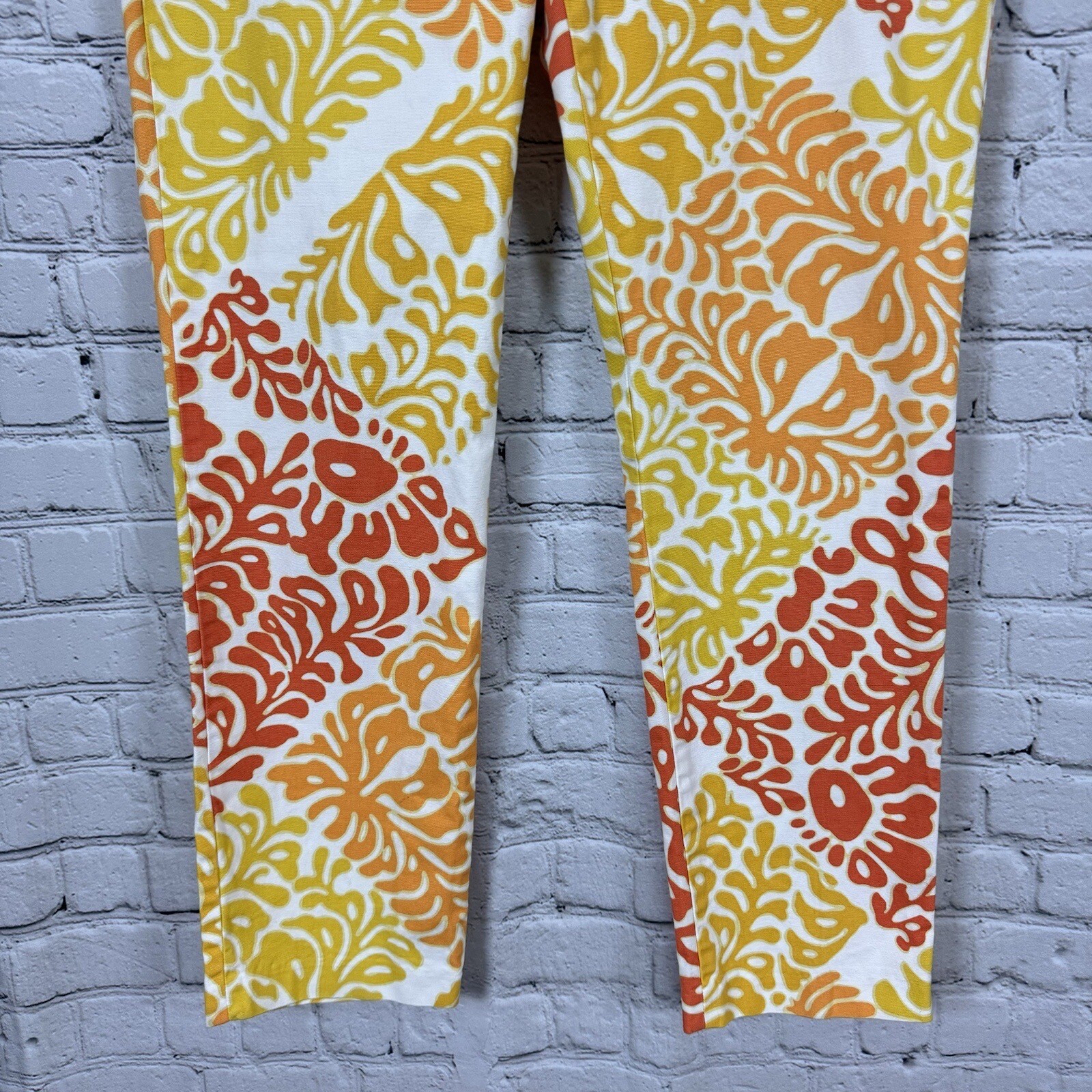 J McLaughlin Pants Multicolor Patchwork Print Exp… - image 4