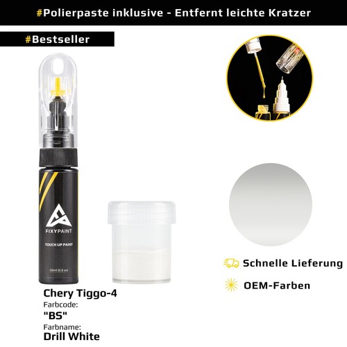 Lackstift für Chery Tiggo 4 Code: BS Drill White - Bild 9 von 10