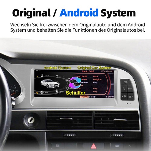Für Audi A6 C6 4F MMI 3G 2010-2012 Android Autoradio Carplay GPS Kamera 6+128GB - Bild 6 von 19
