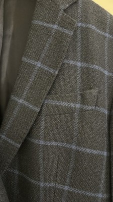 Herren-Marine Sakko von Massimo Dutti (52, L)   kariert