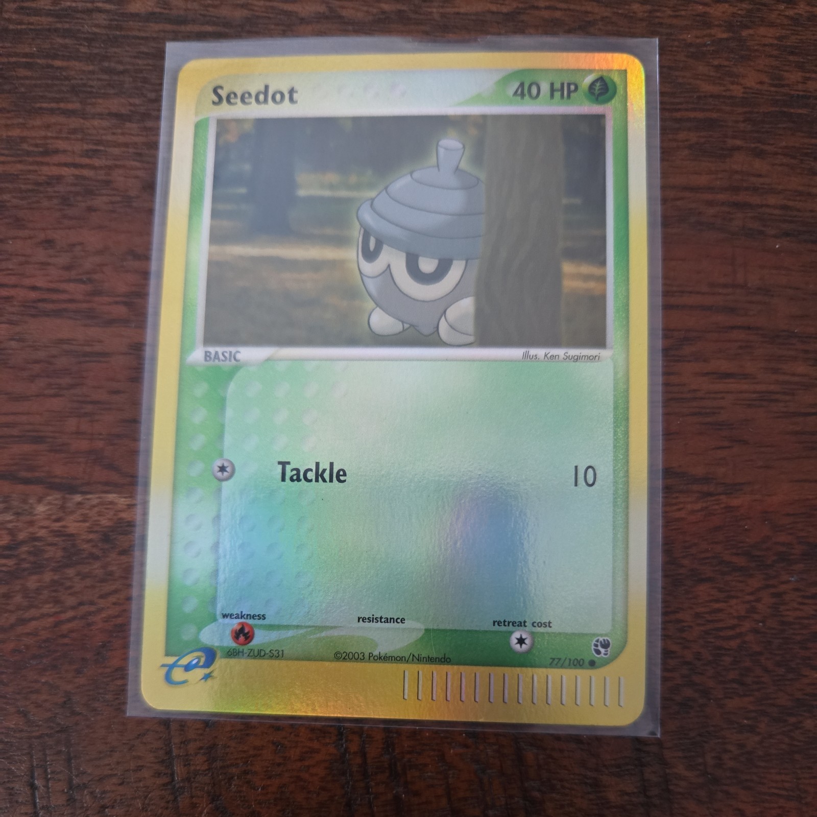 Seedot 77/100 EX Sandstorm Reverse Holo Pokémon Card TCG  NM-M NEAR MINT 