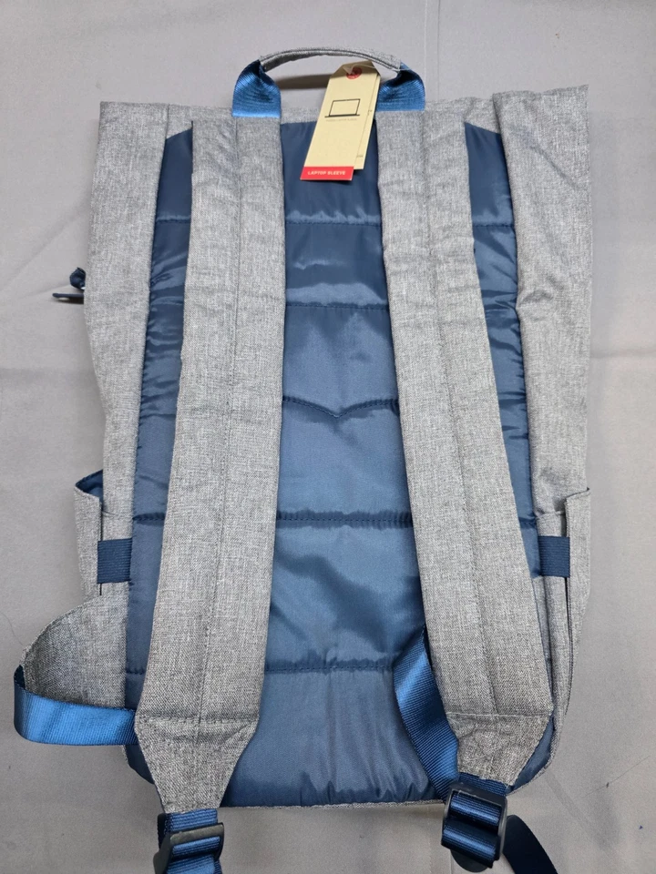 Mochila Levis Roll-Top Logo, Cinza - Imagem 4 de 4