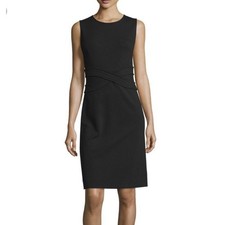 Diane Von Furstenberg Evita Black Sleeveless Dress Size 6 NWT