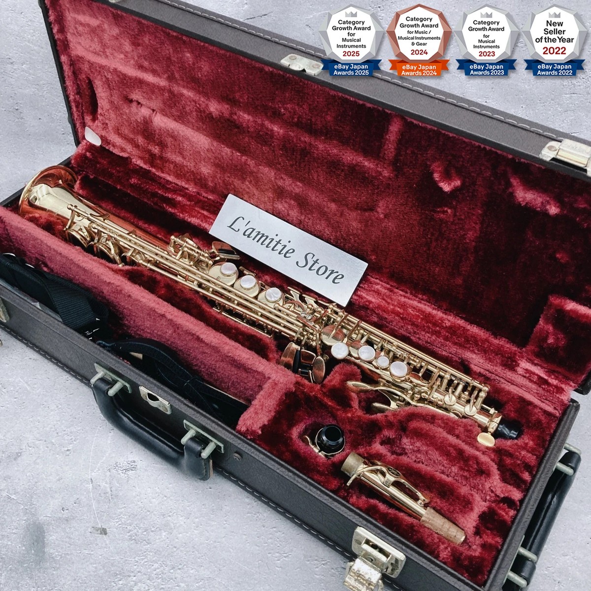 Yamaha YSS-675 Soprano Saxophone Sax YSS675 Gold Lacquered Wind