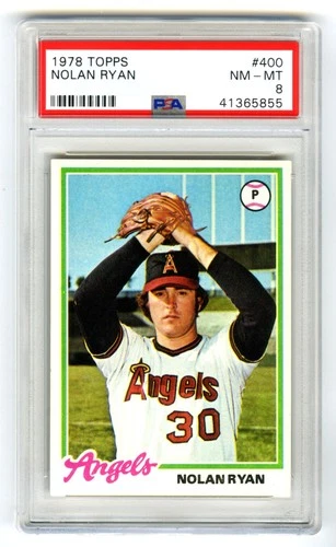 NOLAN RYAN~CALIFORNIA ANGELS~1978 TOPPS PSA-8 NM-MT NICELY-CENTERED MLB CARD#400