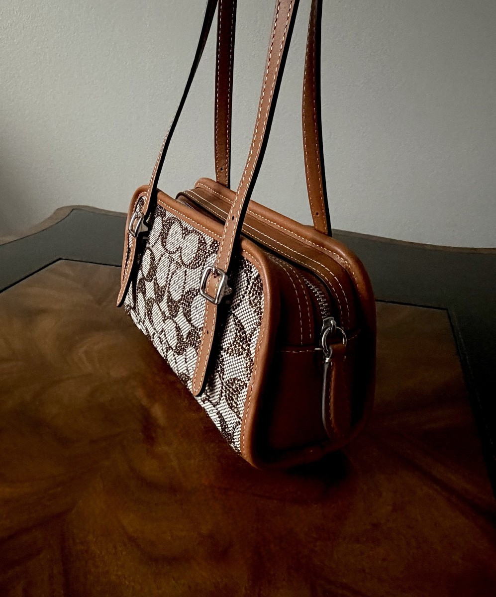Coach ORIGNALS Ltd Ed 90s Design CRYSTAL SIGNATURE JACQUARD SML