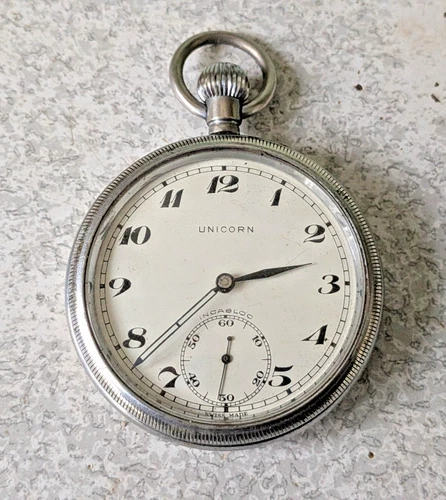 ANTIQUE POCKET WATCH - UNICORN - HANS WILDORF - PRE ROLEX - NOT GOING