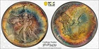1999  American Silver Eagle Dollar Toned Coin PCGS MS64