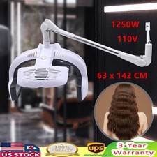 Wall Mounted Infrared Stand Hair Dryer Color Processor Salon 1250W White 110V