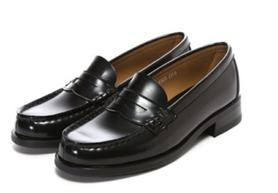 Haruta Loafers 4505 3E  Synthetic Leather Woman's  Black Japan  New