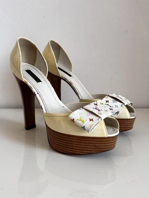 Louis Vuitton x Takashi Murakami VERY Y2K / patent leather pumps heels / 39.5 - Photo 1/4