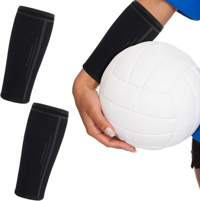 1 Paar Volleyball Arm Ärmel Schwarz Unisex Volleyball-Armstulpen Running-Armling
