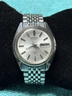 Seiko Automatic Silver Dial Day/Date Men’s Vintage Wristwatch 38mm Running