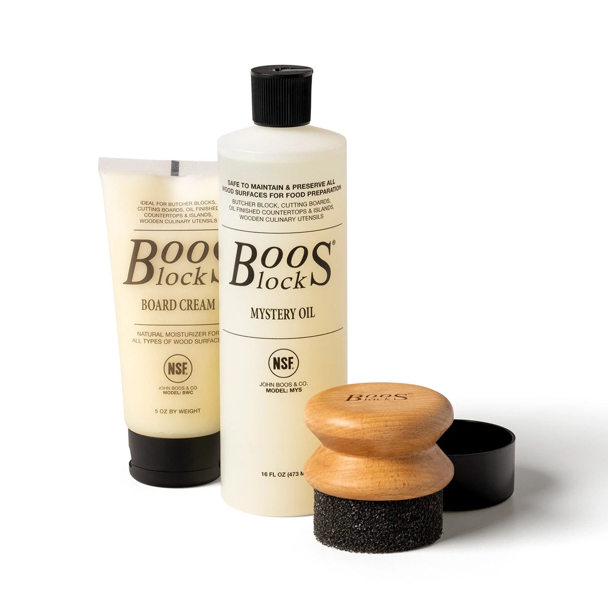 John Boos 3-Piece Wood Cutting Board Care Set with Oil, Cream & Applicator
Opens in a new window or 