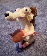  Very Rare And Retired Ty Beanie Baby Scrat The Squirrel ICE AGE MOVIE 2012