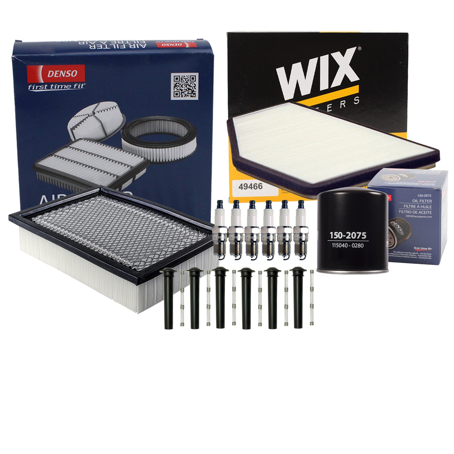 Denso Tune Up Kit NGK 6 Spark Plugs  Boots Kit for Escape Mariner 3.0L V6 DOHC