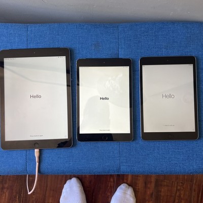 Lot Of 3 ipads For Parts Only (locked to owner,) READ DESC