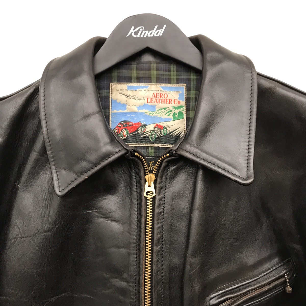 Aero LEATHER Halfbelt Horsehide Single Riders 42 1022 Size:42 