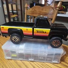 1980's Tonka Black Pick Up Truck Black Windows Complete (1900)