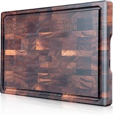 Large Black Walnut Cutting Board Premium Walnut Chopping Board for Kitchen with