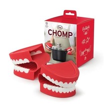 Genuine Fred Chomp Pot Holders Oven Mitts Set Of 2 Chattering Teeth Inspired