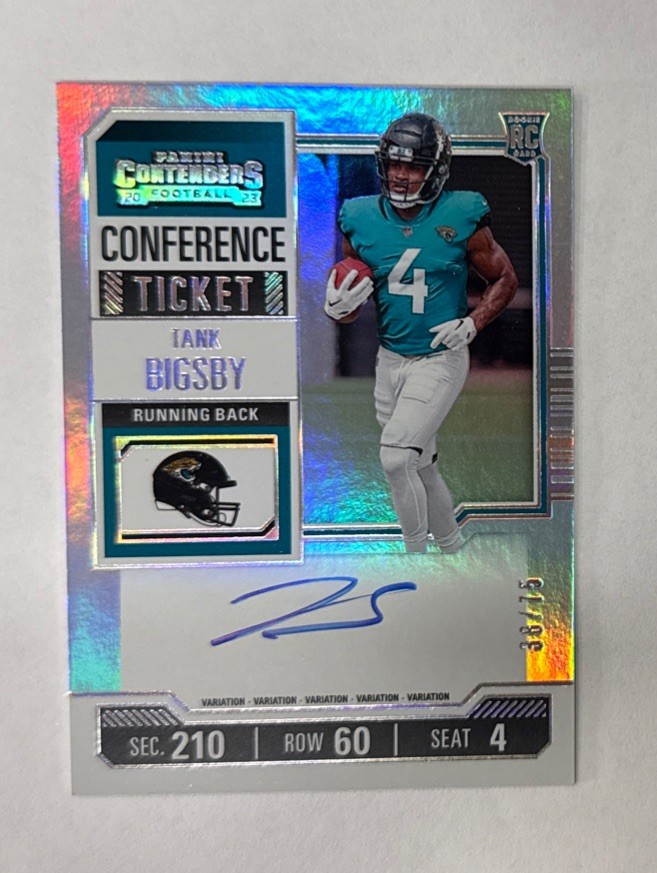 2023 Panini Contenders Tank Bigsby Conference Ticket Rookie On Card Auto 38/75