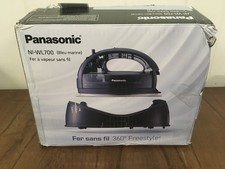 Panasonic NI-WL700 Cordless Steam/Dry Iron, 1500W Wide Stainless Steel NAVY