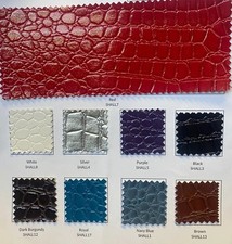 Crocodile Texture Faux Leather Upholstery Vinyl Fabric BY THE YARD