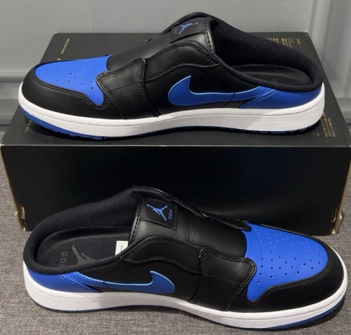 Nike Air Jordan 1 Mule - Scarpe da golf - Nero/Blu - FJ1214 002 - UK 8,5/EUR 43 - Foto 1 di 16