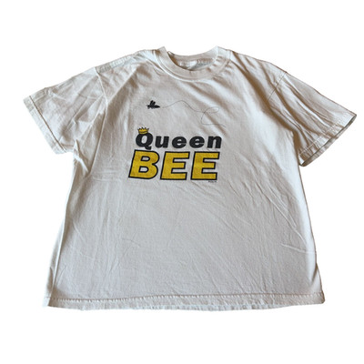 Vintage 1999 Queen Bee T-Shirt Size S/M White
