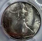 1945 S Walking Liberty Half Dollar PCGS MS63 Exact Coin Imaged