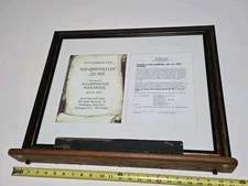 USS Queenfish (SS 393) Submarine, Official Deck Plank, US Navy, Framed RARE!