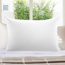 Cheer Collection Single Plush White Bed Pillow - Standard Size 20  x